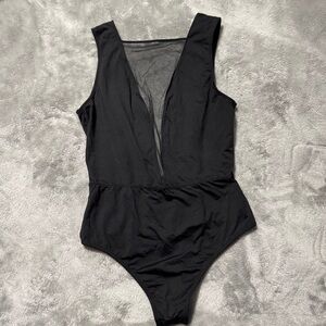 Victoria's Secret black mesh bodysuit